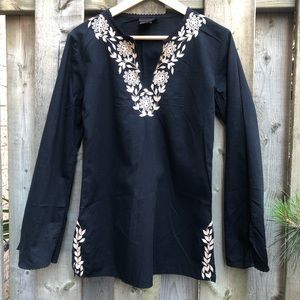 🇨🇦 Debbie Shuchat Cotton Boho Tunic Blouse